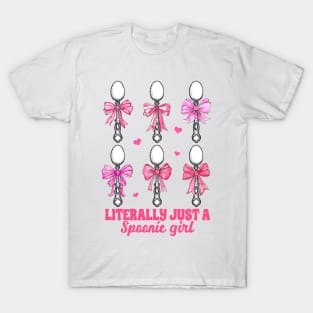 Chronic Invisible Illness POTS Literally Just A Spoonie Girl T-Shirt